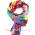 regenbogenfarbener Schal aus 100% Kaschmir